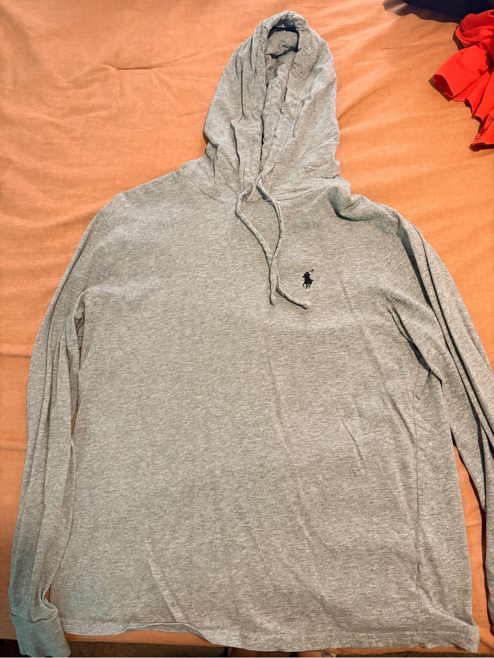 Polo by Ralph Lauren Heather Gray Hooded Long-Sleeve Pullover